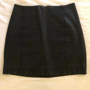 Free People Faux Leather Mini Skirt